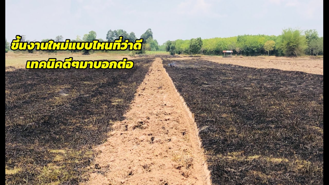 การไถแบบถมร่องการ หรือไถวน ออก การขึ้นงานใหม่ แนะนำเทคนิค การลงงานใหม่ เทคนิคการไถ แบบง่าย