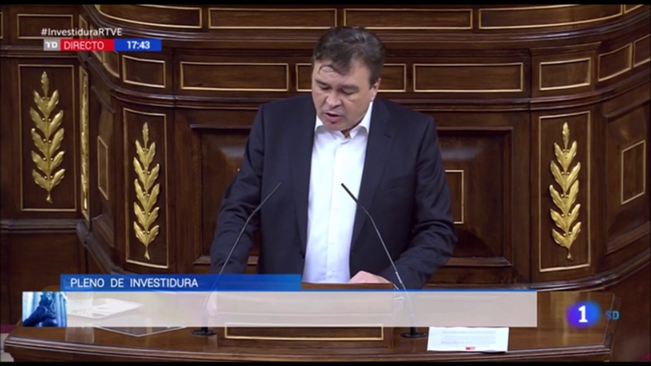 Intervenci&oacute;n de Tom&aacute;s Guitarte, diputado de Teruel Existe, en el Debate de Investidura. 20200104