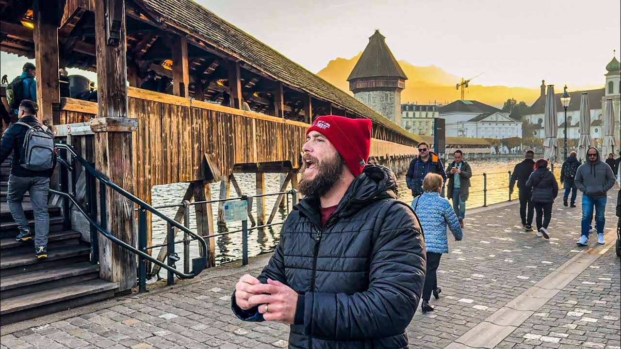 Preaching in Lucerne on Europe’s oldest covered bridge | Switzerland evangelism and preaching