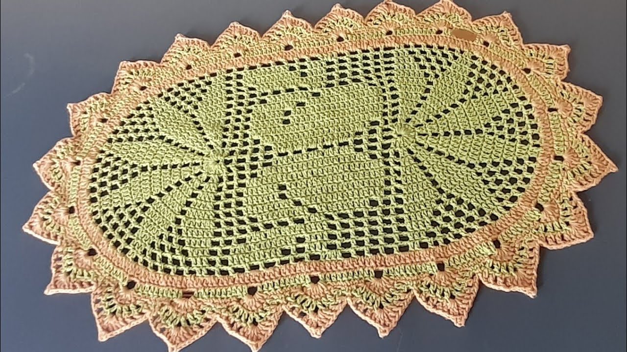 tapete oval maçã verde🍏