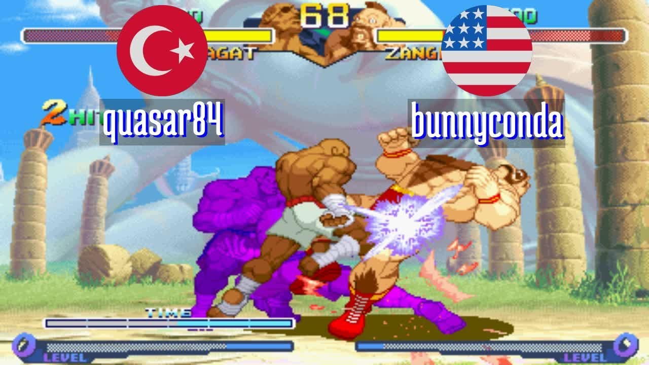 FT5 @sfa2u: quasar84 (TR) vs bunnyconda (US) [Street Fighter Alpha 2 sfa2 Fightcade] Feb 21