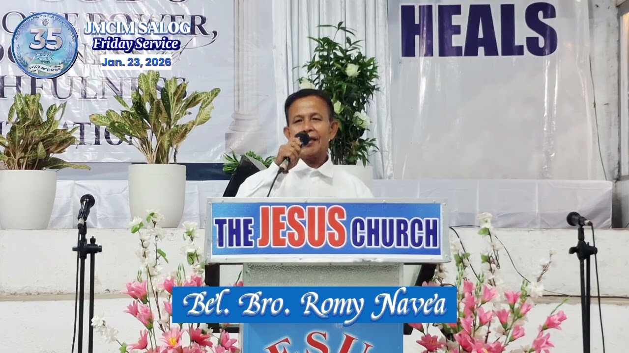 Bel. Bro. Romy Navea | JMCIM Salog | January 23, 2026
