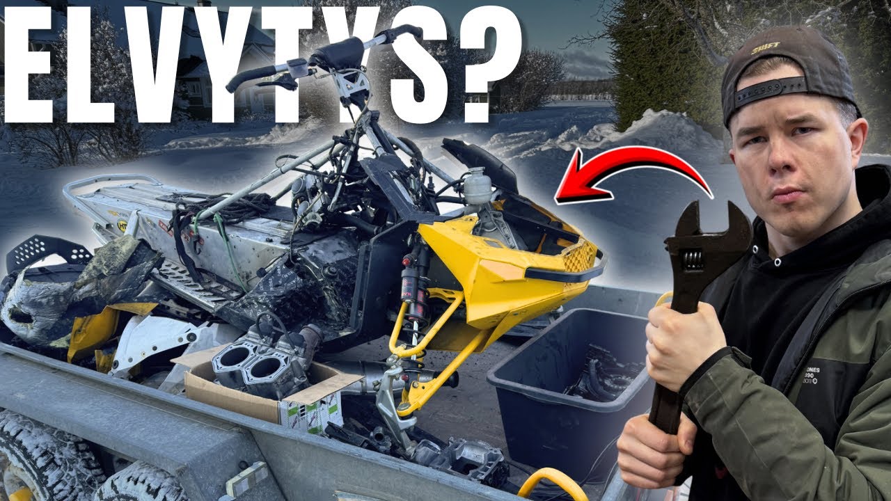 JÄRVEEN UPONNUT MOOTTORIKELKKA! SAADAANKO KÄYNTIIN?