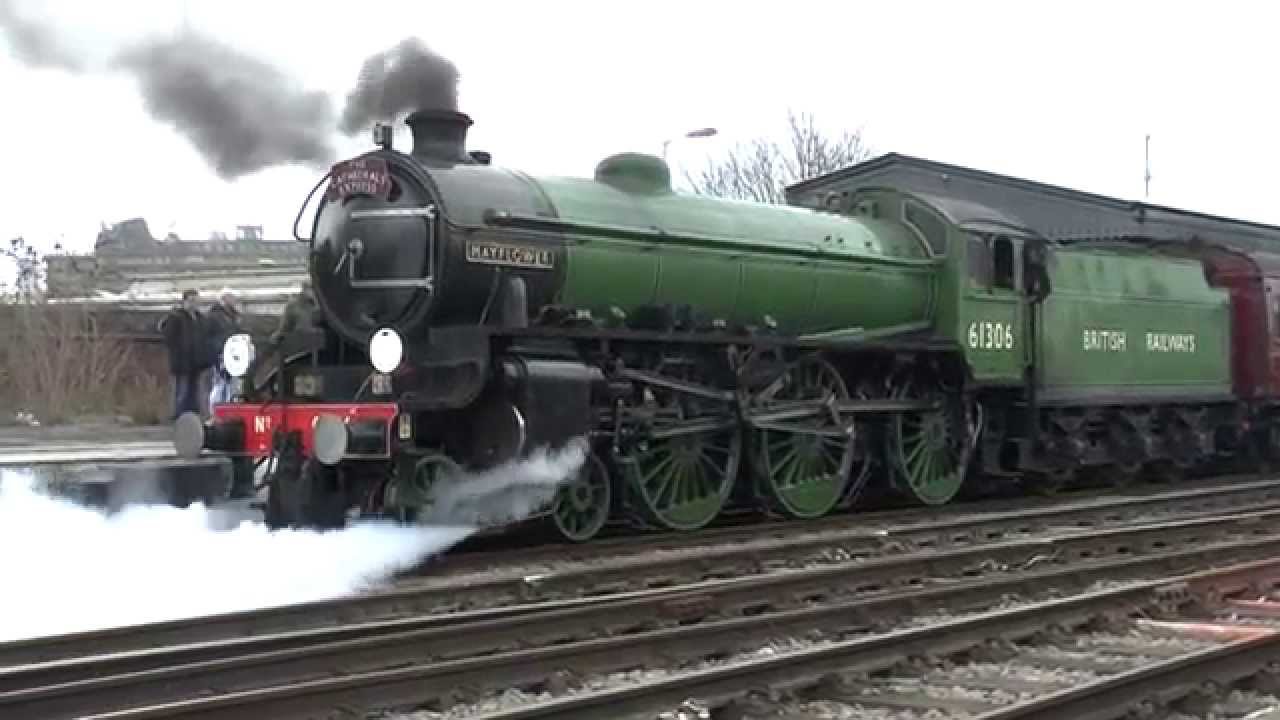 LNER Thompson Class B1 61306 Mayflower Struggles to leave Gloucester