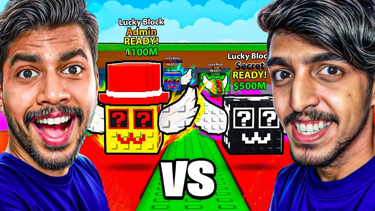 SECRET Lucky Block Race In Steal A Brainrot..with NoobMaster