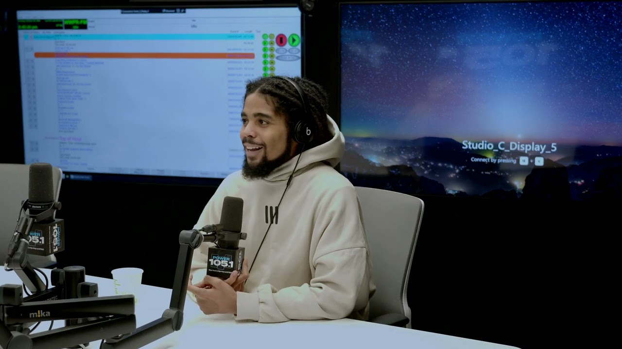 Skip Marley visits Dj Norie at Power 105.1