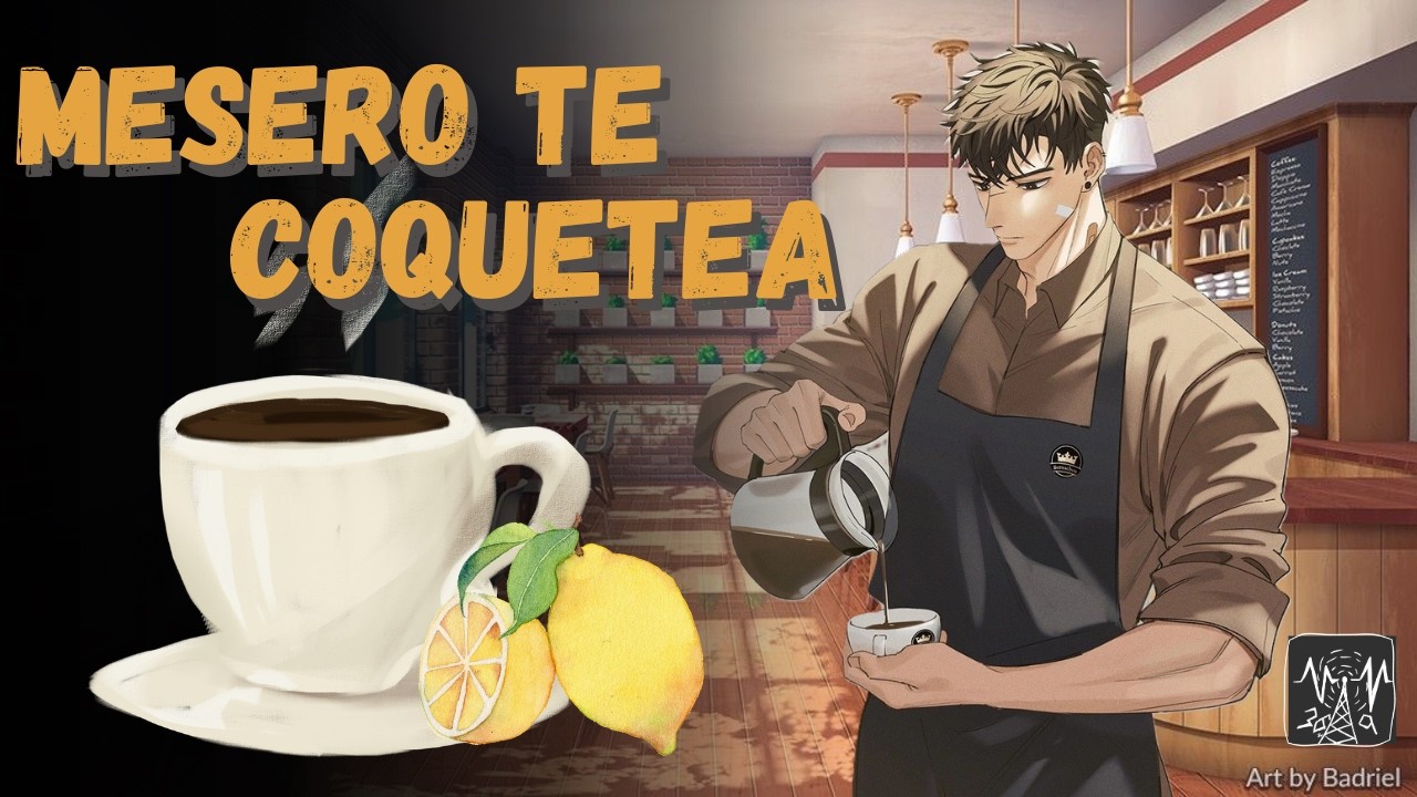 Mesero te coquetea☕ | ASMR YAOI/BL (tráiler 2)