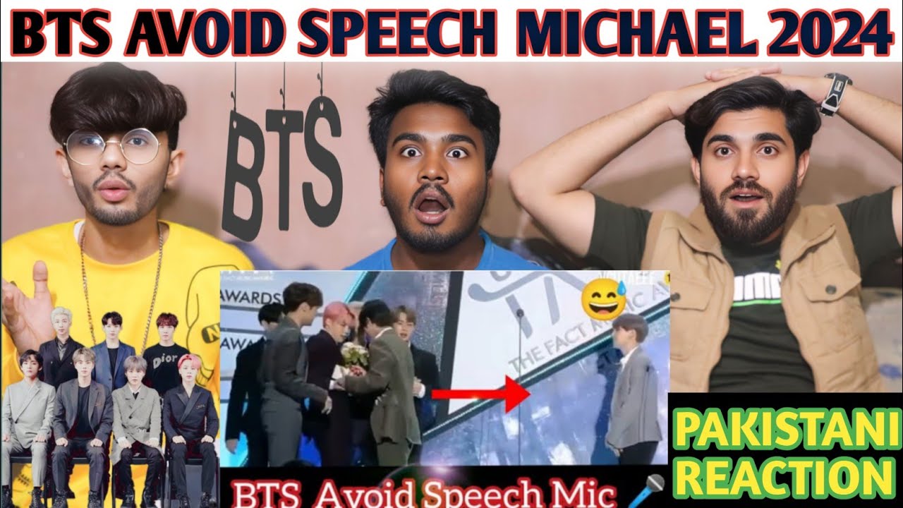 Bts Avoid Speech Michael 🎤😅😅 Pakistani Reaction Haider