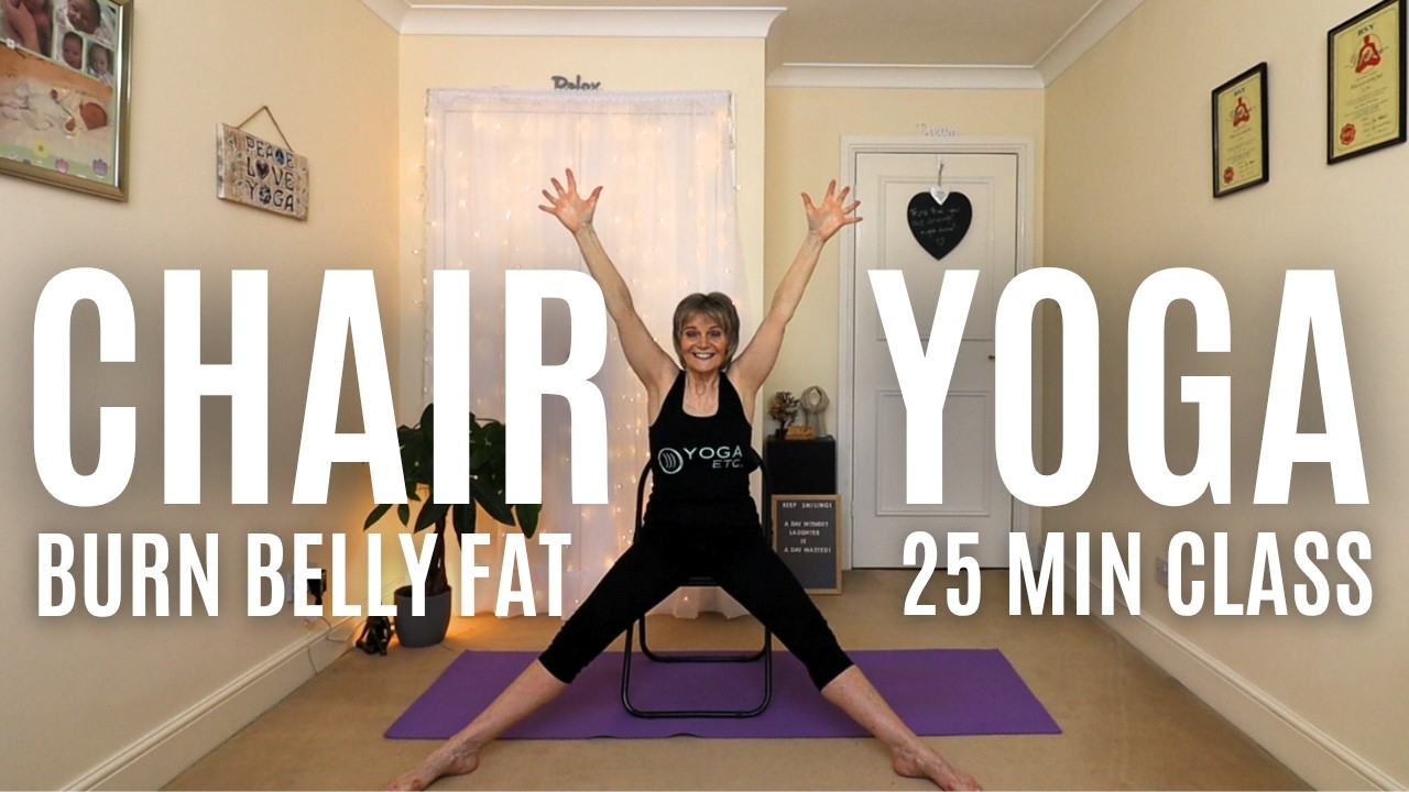 Gentle Fat Burn | Chair Yoga for Belly Fat Loss & Energy Boost
