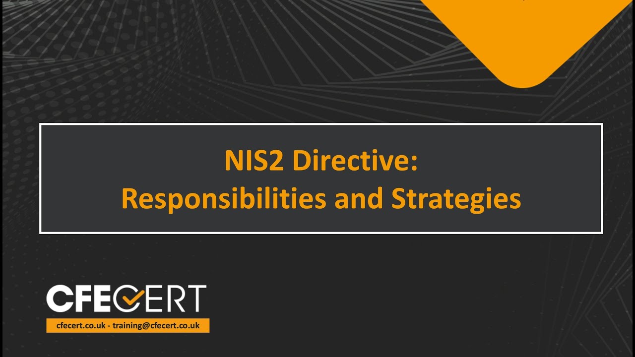 Free Webinar - NIS2 Directive: Responsibilities and Strategies