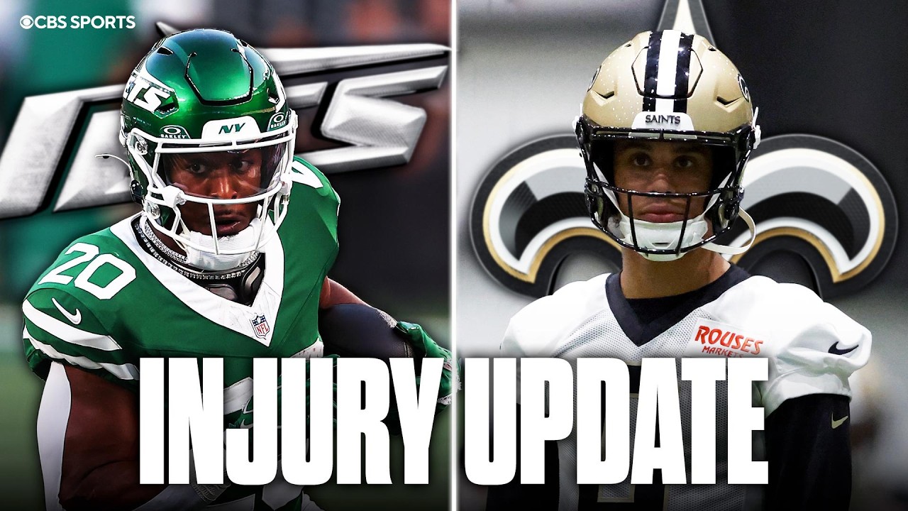 NFL Preseason Injury Update: Jordyn Tyson out for 2 months, Breece Hall groin injury outlook & MORE
