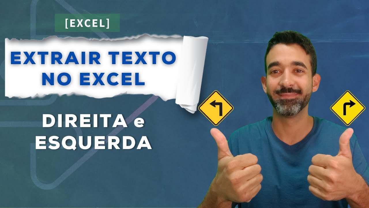Como extrair caracteres Excel: Função ESQUERDA e Função DIREITA Excel