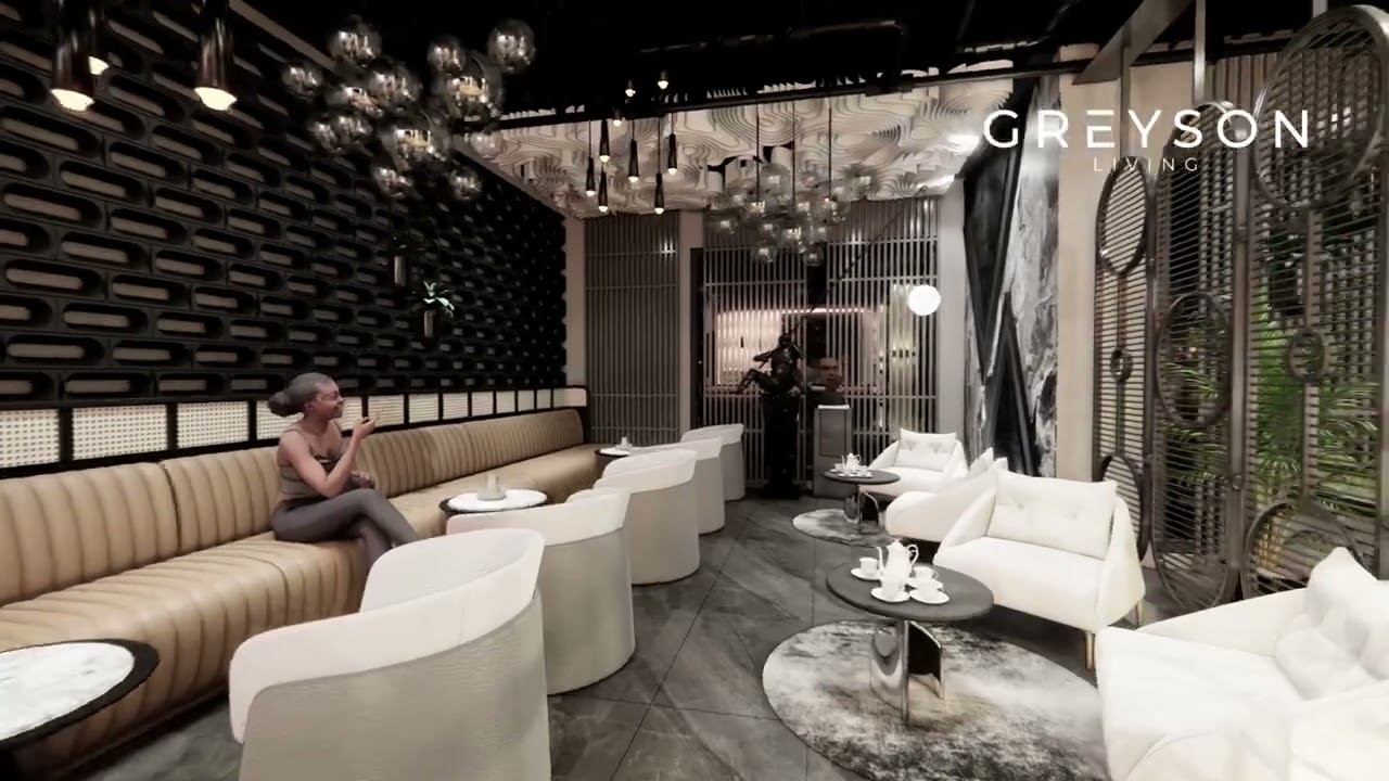 Inside a Luxury Restaurant | 4D Interior Design Visualization by Greyson Living