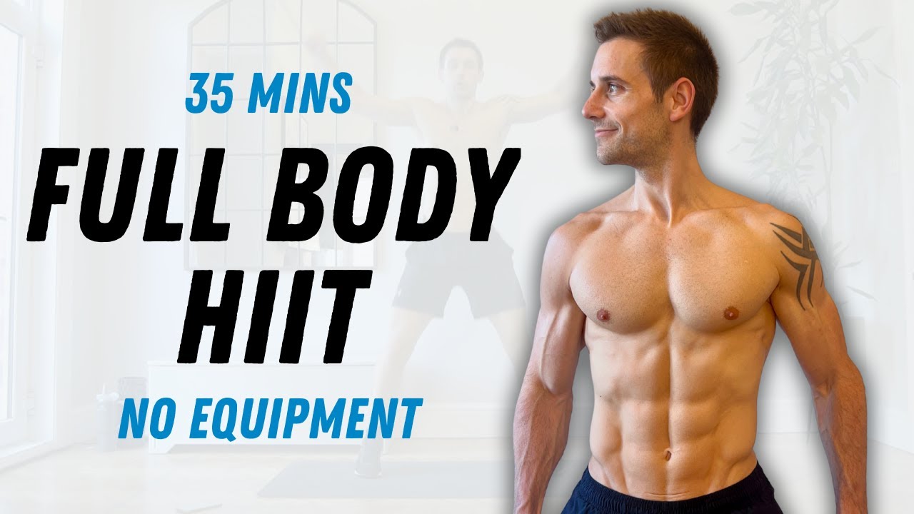 35 Min FULL BODY HIIT Workout with NO EQUIPMENT (350k Subscribers 🎉)