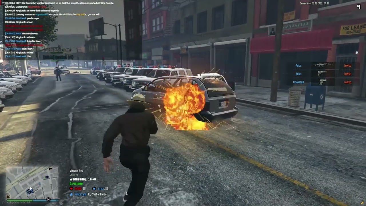 NewkleaR's cop car parade gone BOOM (sorry for long video no will to edit)