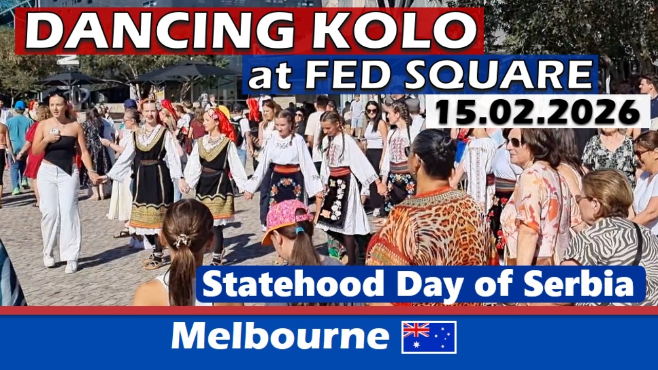 Dancing Kolo at Federation Square, Melbourne | Australia