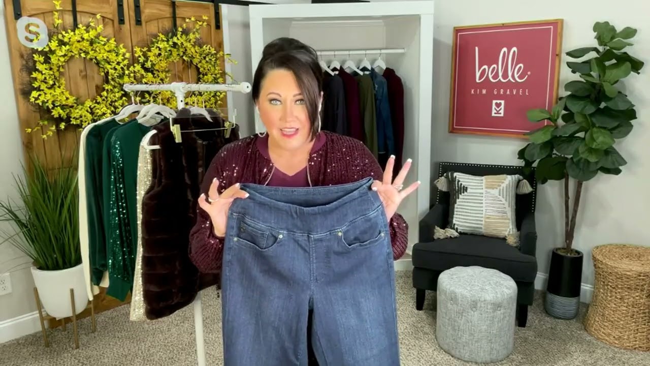 Belle by Kim Gravel Primabelle Cuffed Skinny Jean on QVC