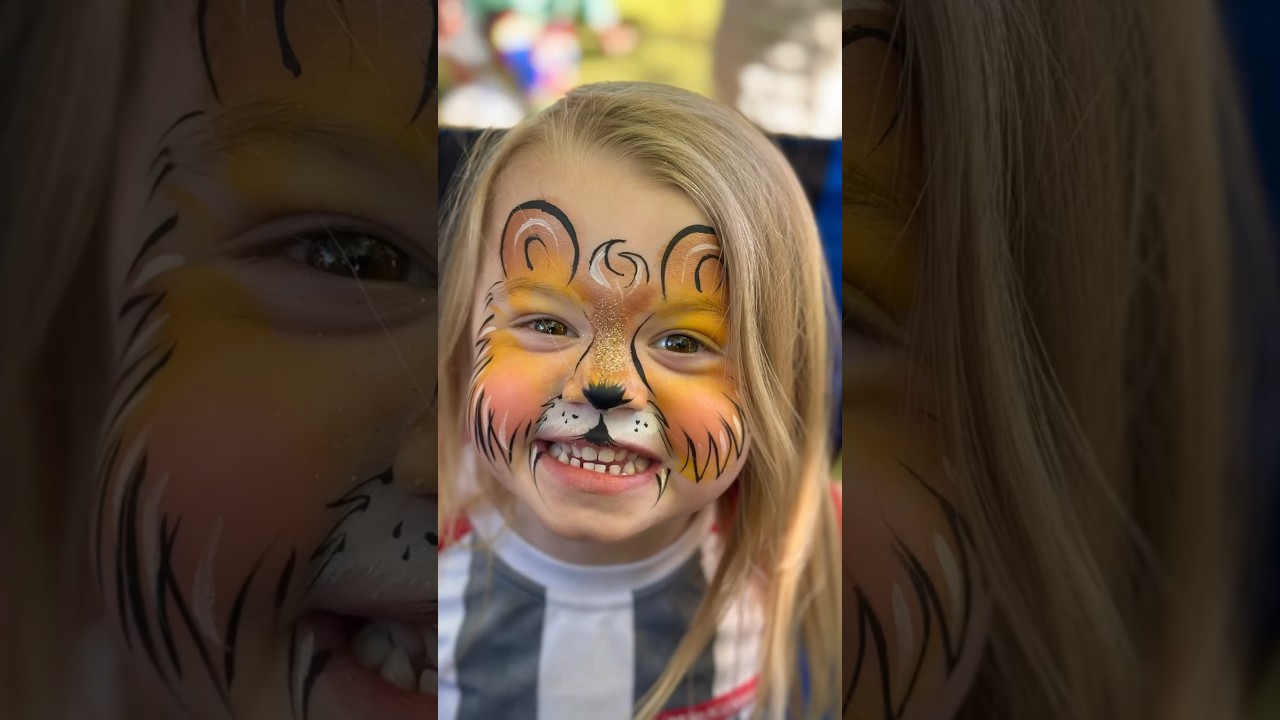 Lion face paint