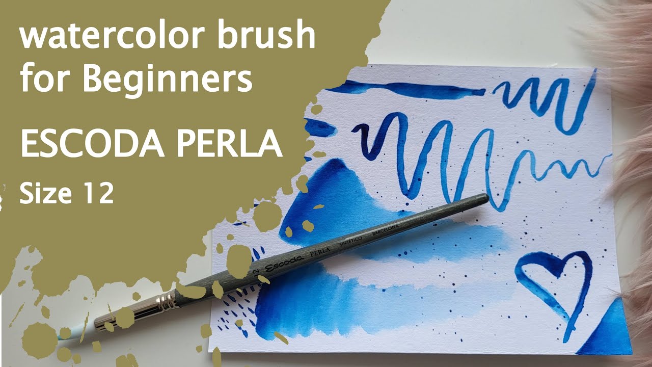 Escoda Perla Size 12 Review (Watercolor Brushes for Beginners)