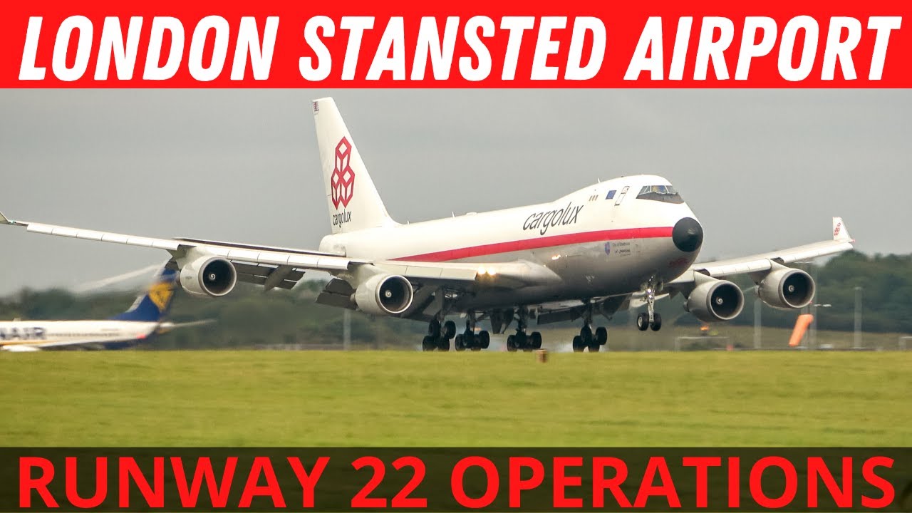 London Stansted Airport Plane spotting | Runway 22 Arrivals and Departures