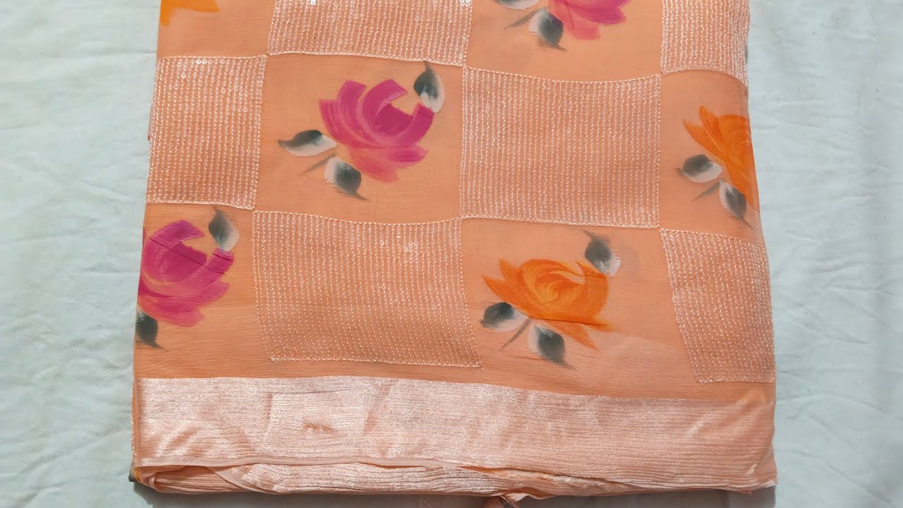 Siffon saree design collection #saree #new party wear saree collection #latestsaree #traditionalclot