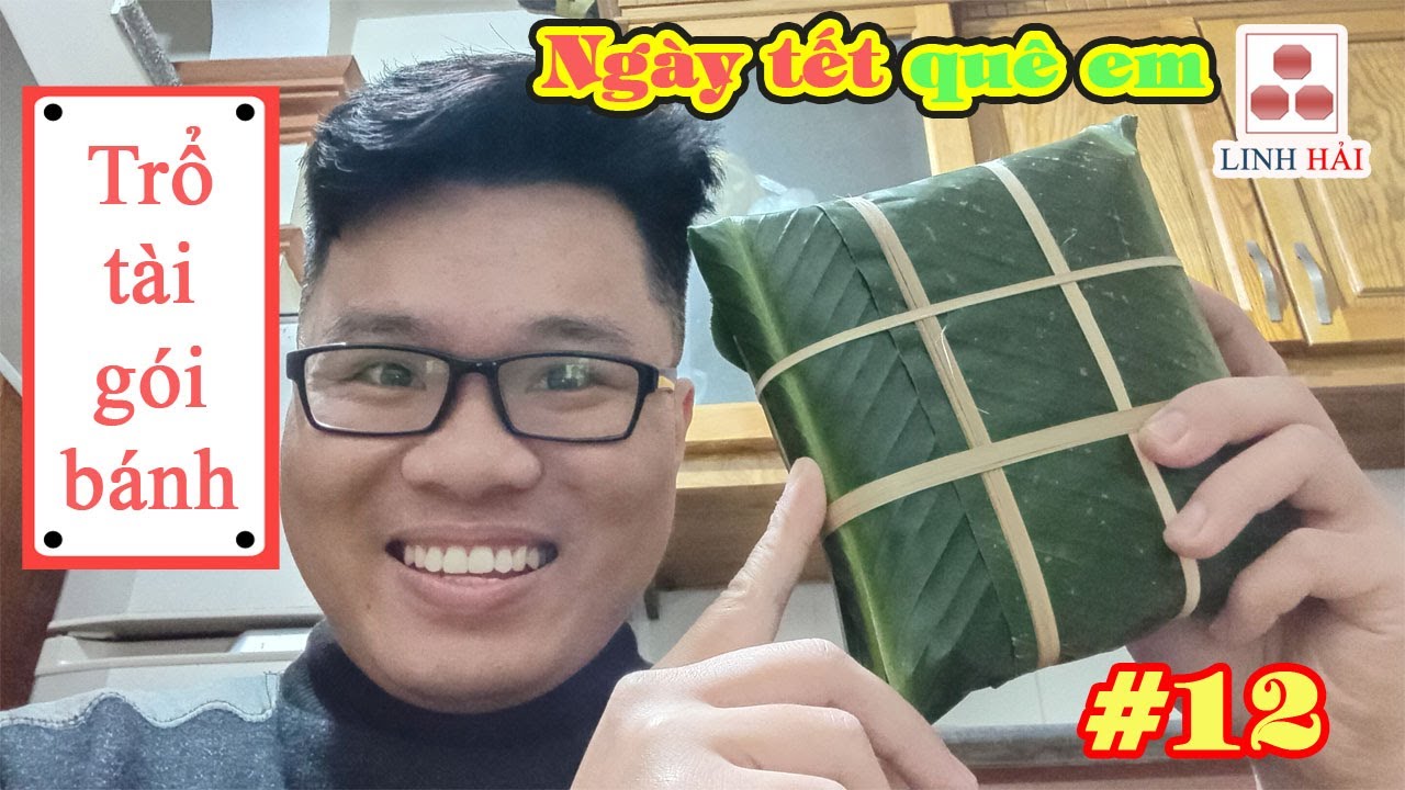 Vlog tập 12: Bếp trưởng Hải Dương trổ tài gói bánh trưng ngày tết và cái kết bất ngờ || LINH HẢI TV