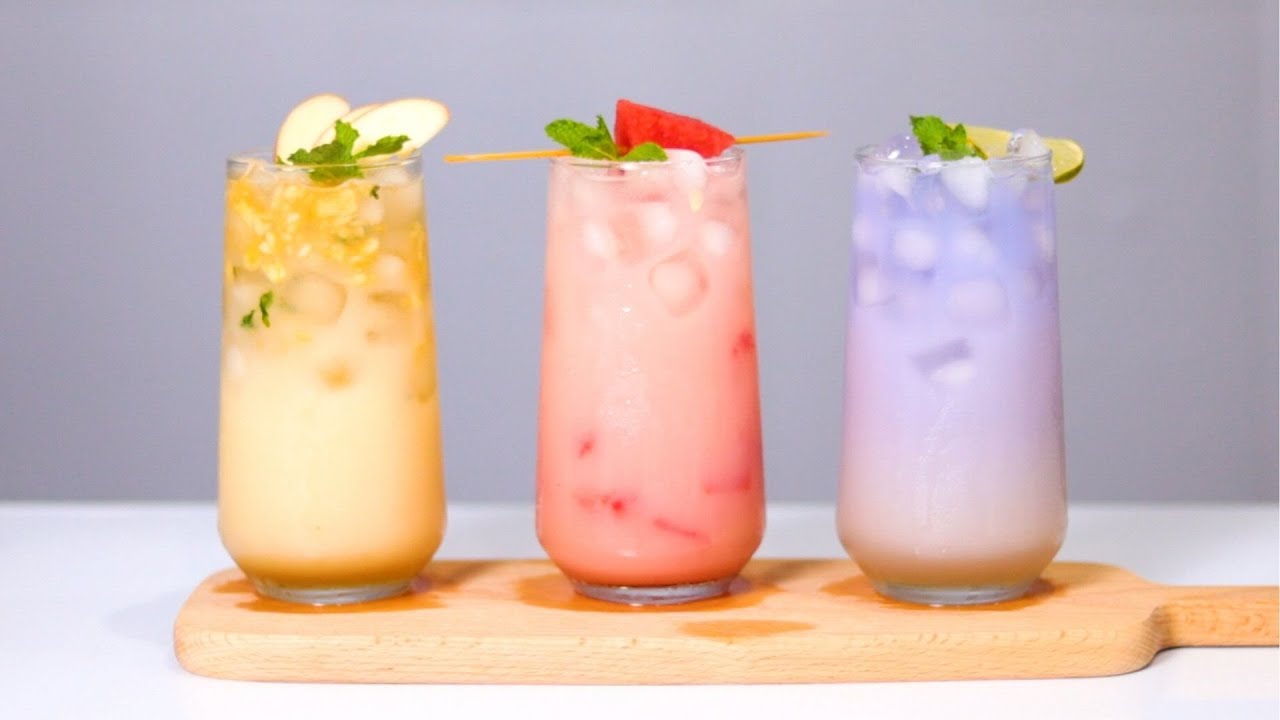 3 Công thức Soda Yakult đơn giản tại nhà #16 | Soda recipe |  Lani Kitchen