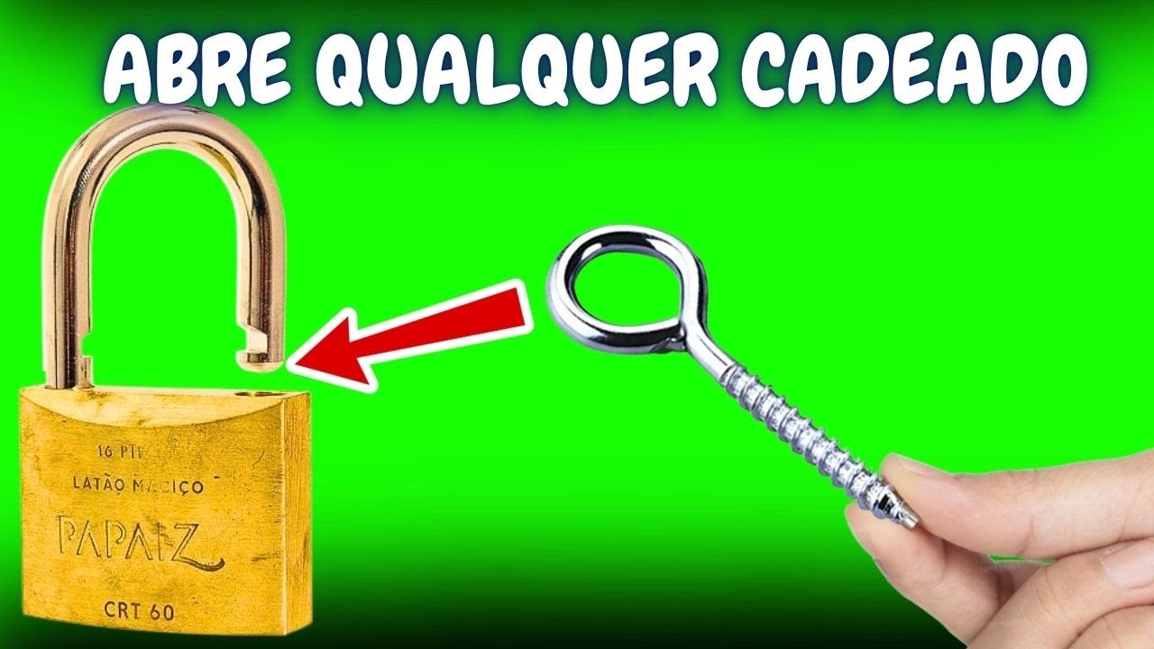 🔓Como abrir um cadeado de forma simples e r&aacute;pido