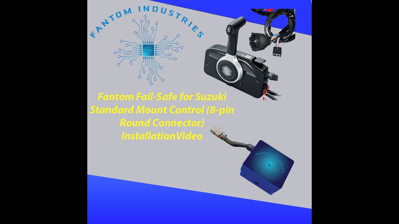 Suzuki 2013 to 06/2021, 9.9-15hp EFI Standard Control Box with Round 8 pin Connector
