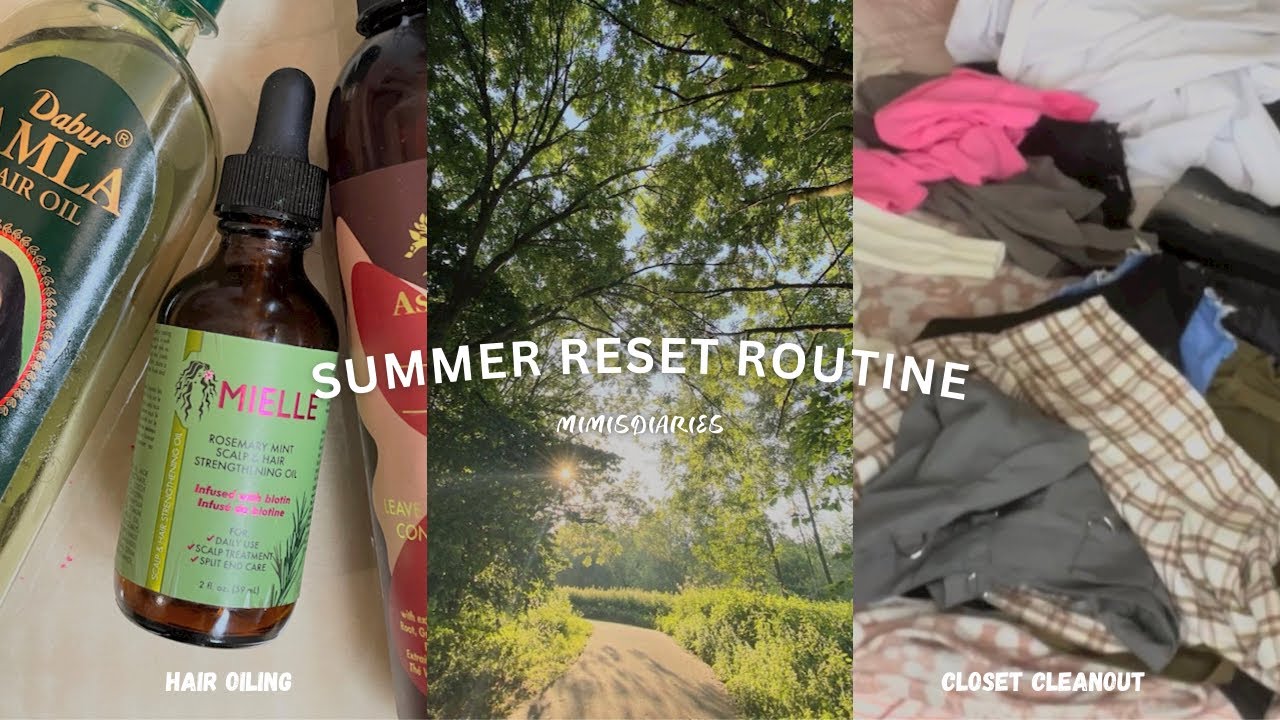 SUMMER RESET ROUTINE ⛅️ |  cleaning my wardrobe & planning my content