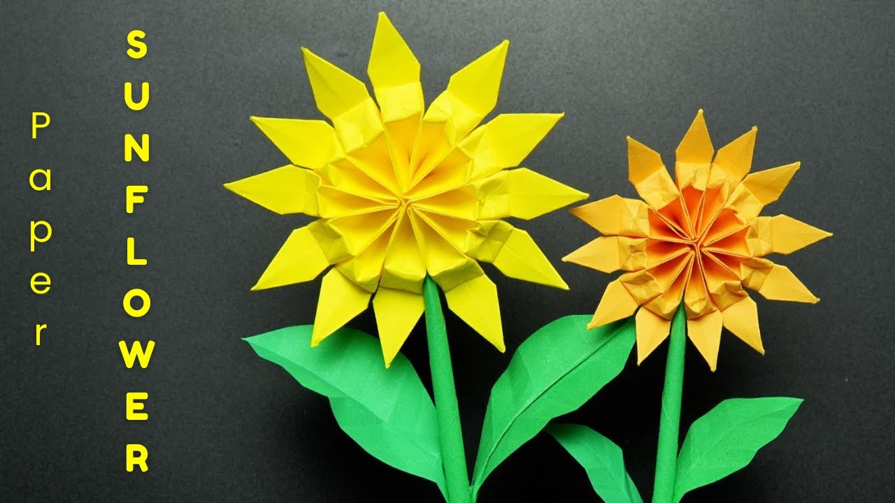 Paper Sunflower Tutorial | Easy DIY Home Decor + Bouquet Idea