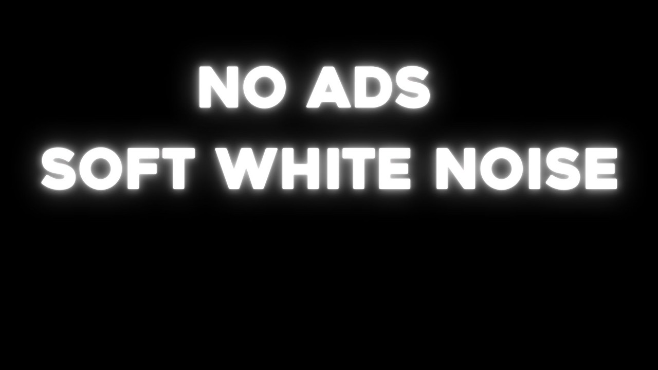(No Ads) 24 Hours of Soft White Noise | Black Screen for Sleep | Sleep,Baby, Study and Concentration