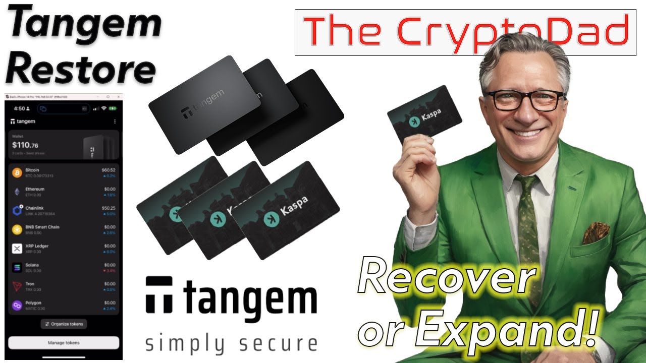 CryptoDad's Tangem Wallet Restore: How to do Seed Phrase Recovery & Add New Cards to an Existing Set
