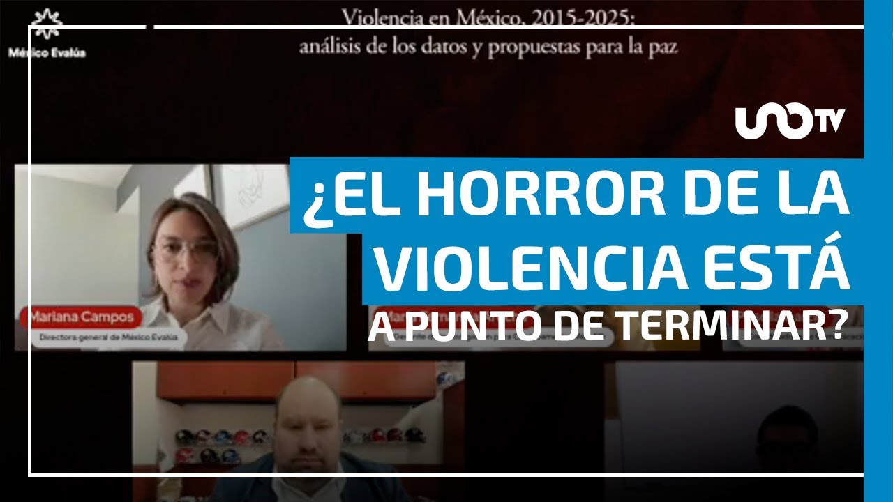 &iexcl;Una d&eacute;cada de horror! Violencia letal persiste, pese a bajas en el corto plazo: M&eacute;xico Eval&uacute;a