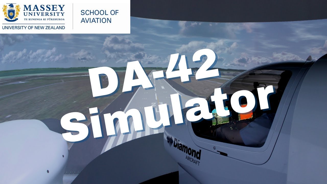 Massey University School of Aviation Diamond DA-42 simulator