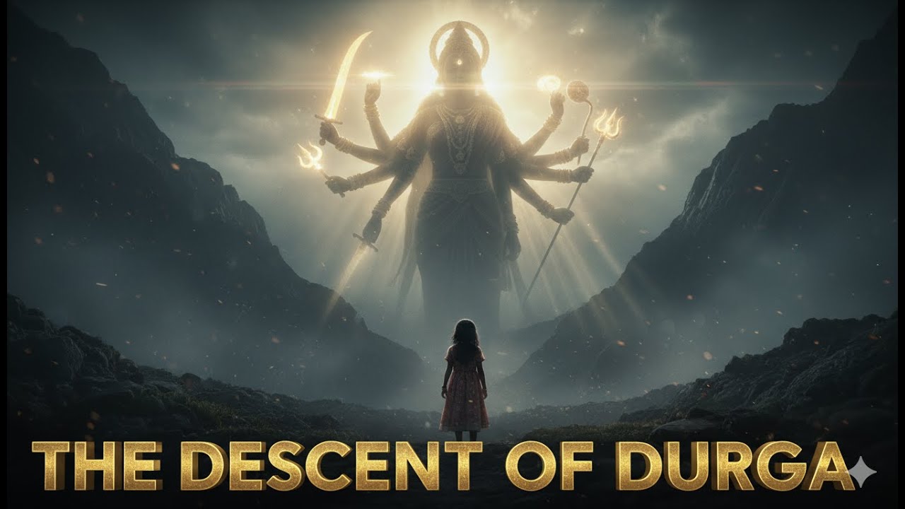 The Descent of Durga #MahaDurga #Shakti #DurgaPuja #WarriorGoddess #DivineFury #MetalMantra #Shakti