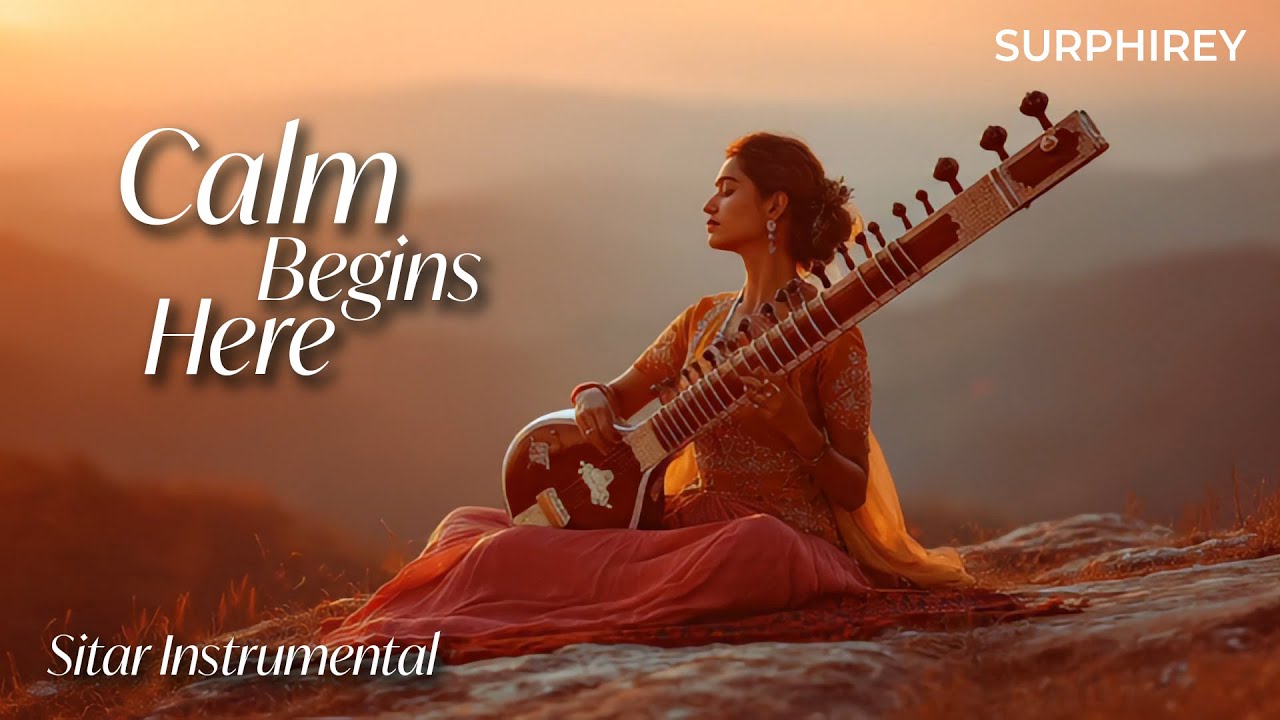 Calm Begins Here – Sitar Music | Relaxing Indian Sitar Instrumental for Peace & Stress Relief