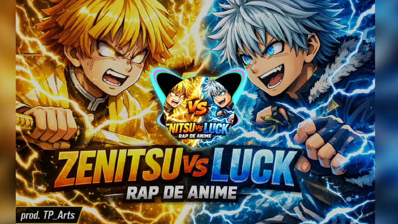 Zenitsu Agatsuma 🆚 Luck Voltia | RAP DE ANIME (Demon Slayer vs Black Clover) | Batalha de Raios ⚡