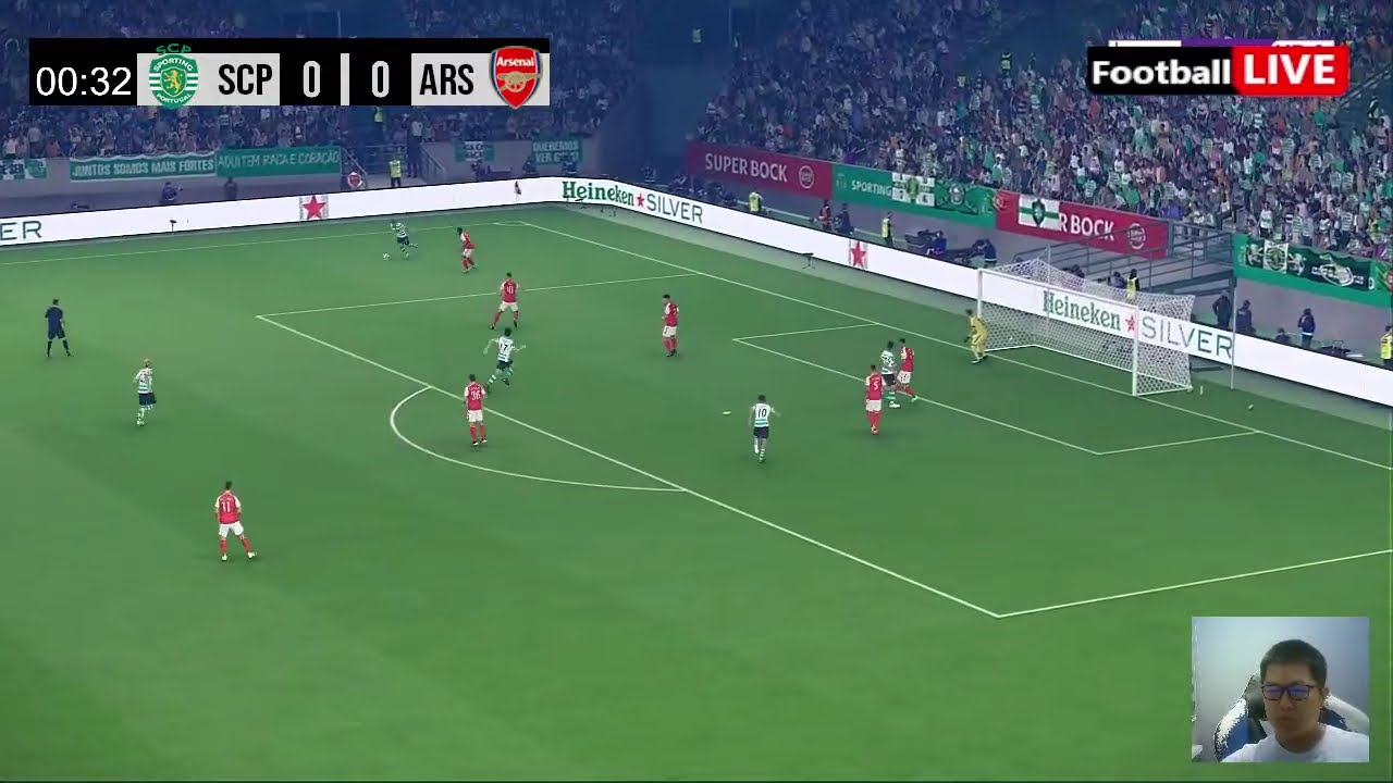 SPORTING vs ARSENAL - UEFA Champions League 2026 Quarter Final Match Today | Simulation PES