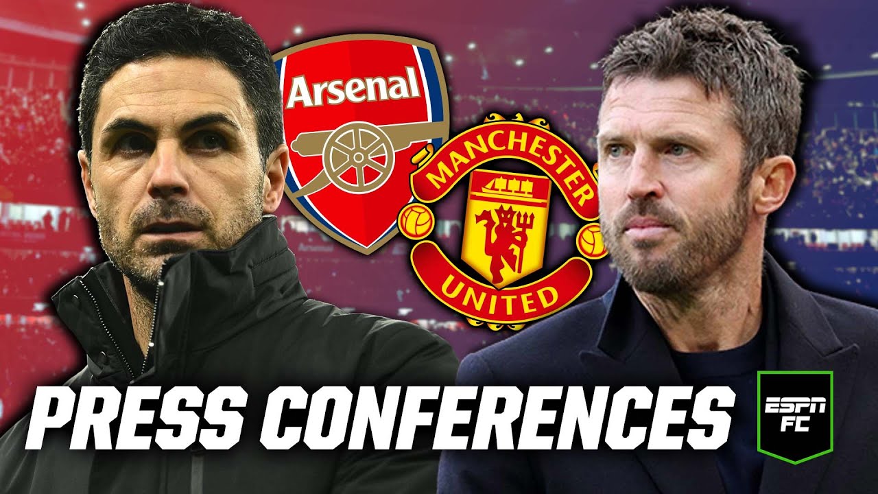 🔴 MANAGERS REACT: Mikel Arteta & Michael Carrick on Arsenal vs. Manchester United | ESPN FC