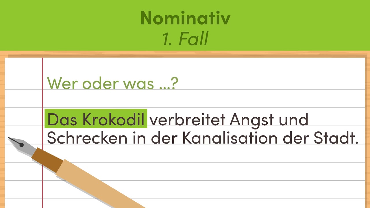Die vier F&auml;lle &ndash; Lass uns &uuml;ben! einfach erkl&auml;rt | sofatutor