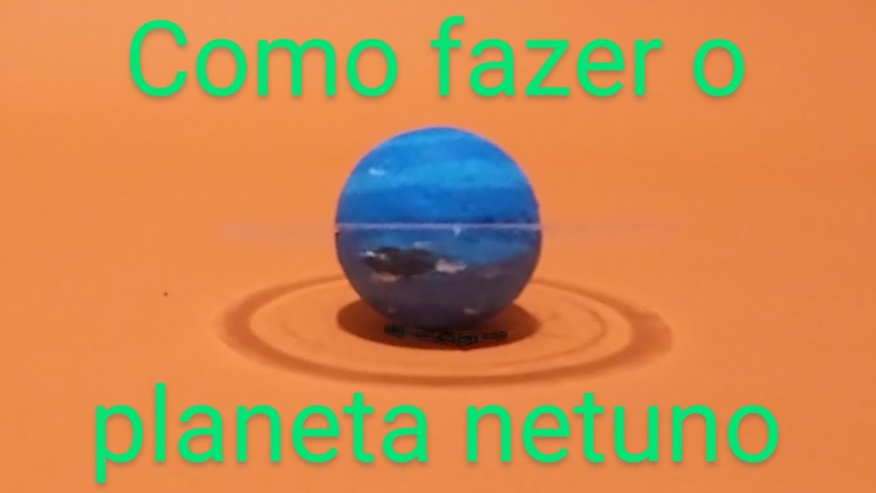 Como fazer o planeta netuno usando bola de isopor