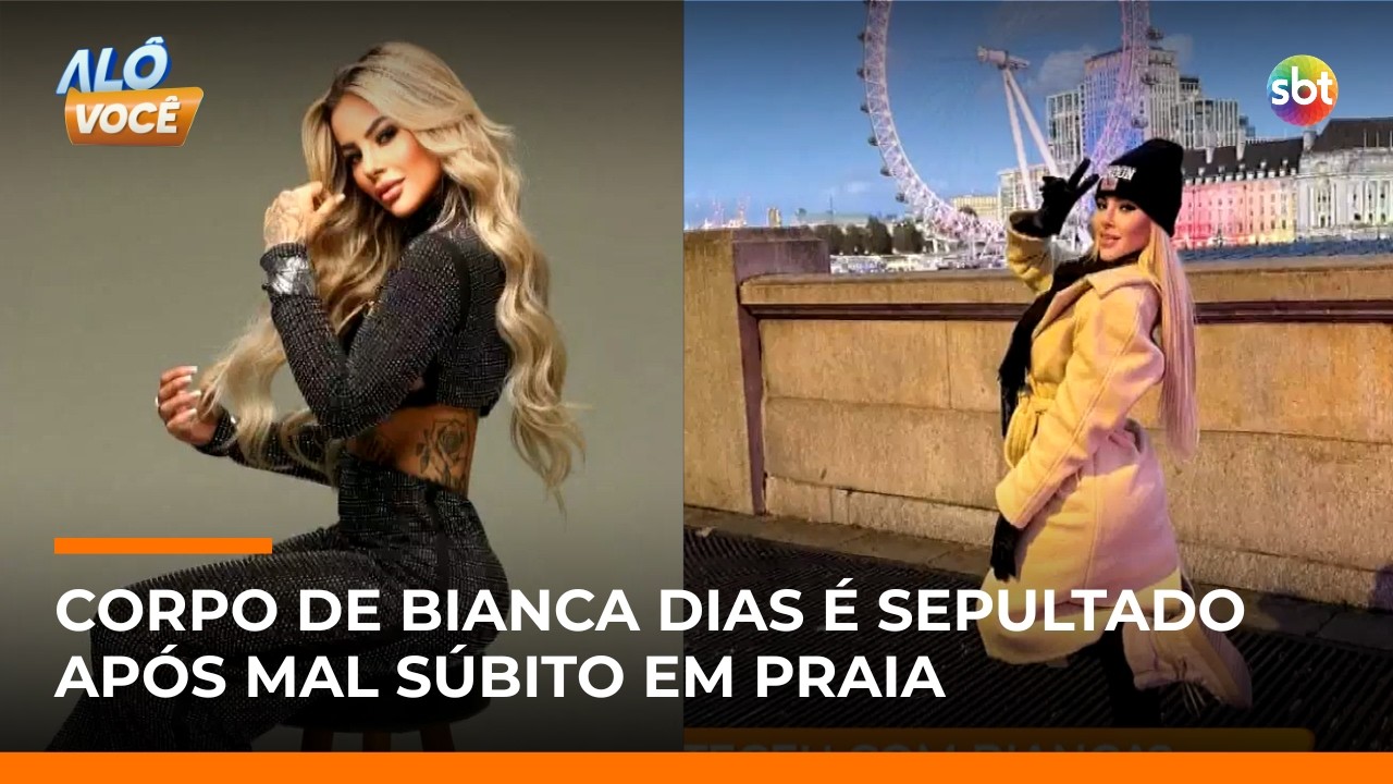 Influenciadora Bianca Dias é enterrada após passar mal em praia do Guarujá | #AlôVocê