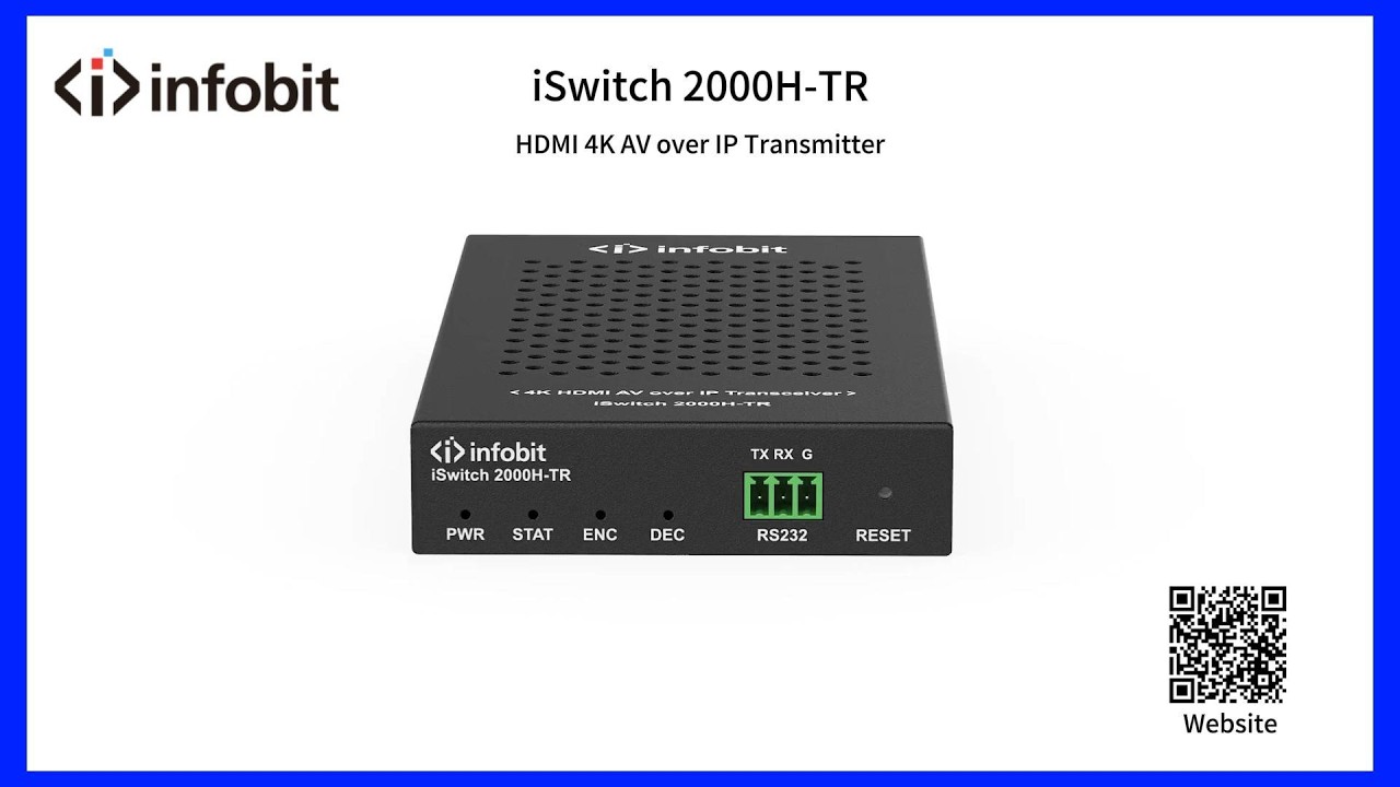INFOBIT AV iSwitch 2000H-TR 4K HDMI AV over IP Video