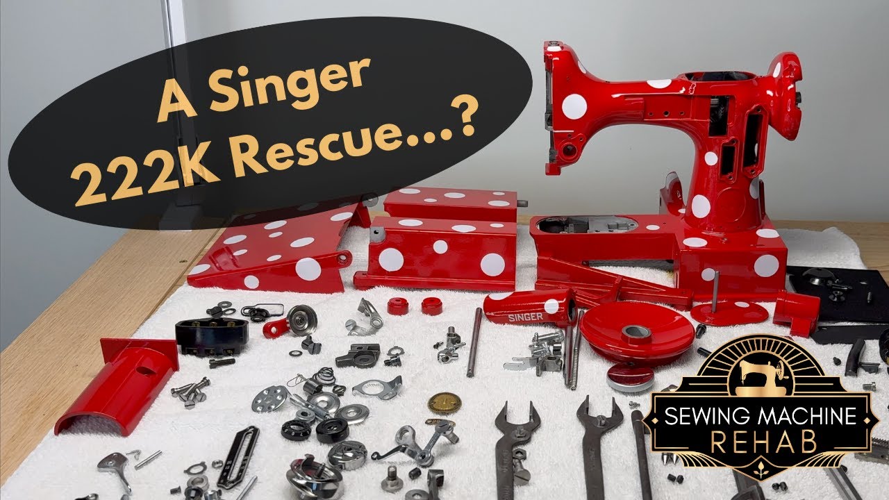 No one else shows you all this! Rescuing a Singer 222k Sewing Machine, will it sew?