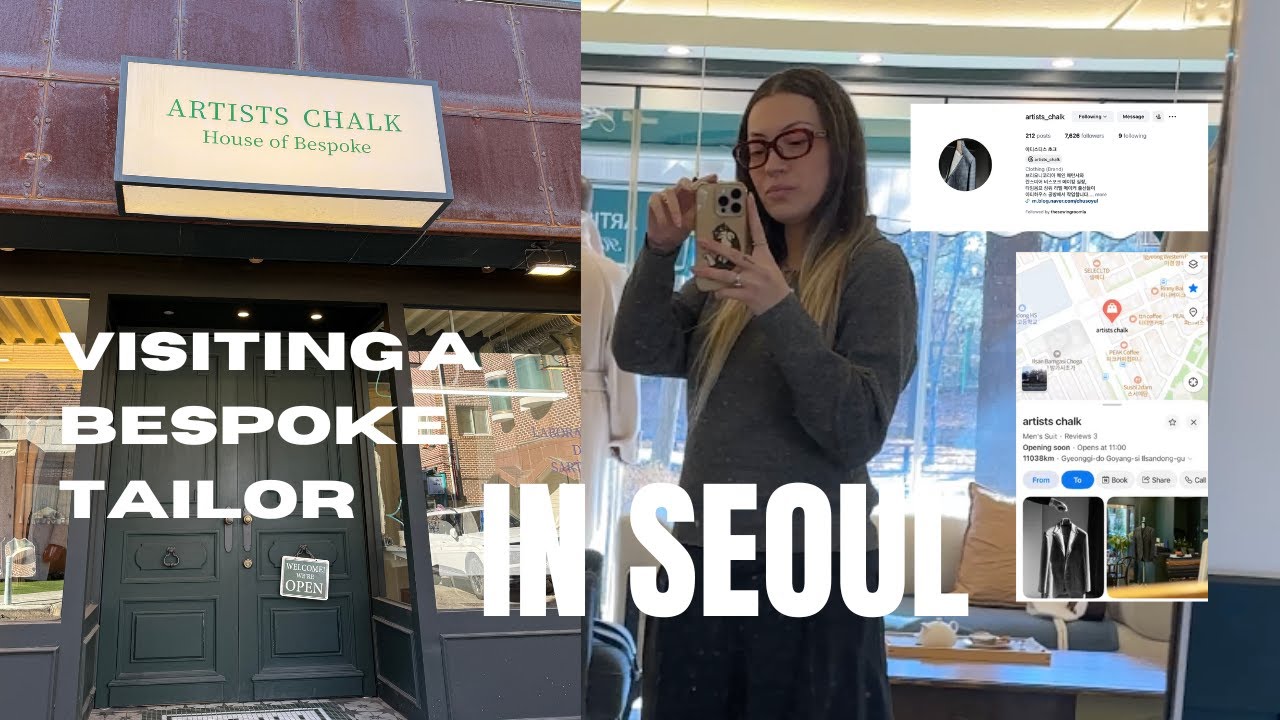 Visiting a Master Tailor in Seoul - Custom suits made by hand!!!