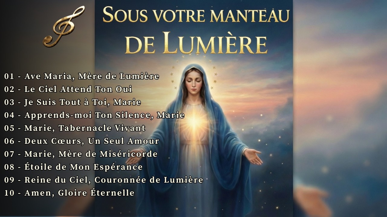 Sous Ton Manteau de Lumière | Chant Catholique Marial | Consécration à Marie #Saint-Esprit