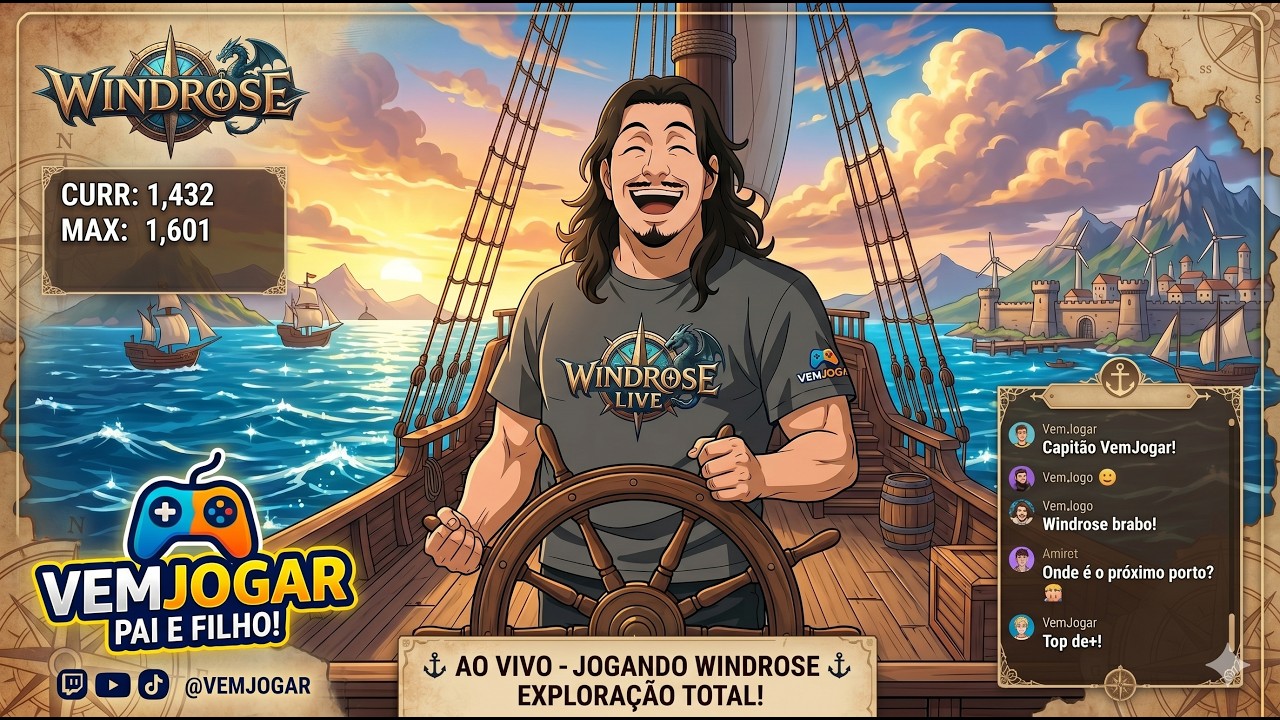 NOSSA PRIMEIRA VIAGEM EM WINDROSE! ⚓ (Gameplay PT-BR)