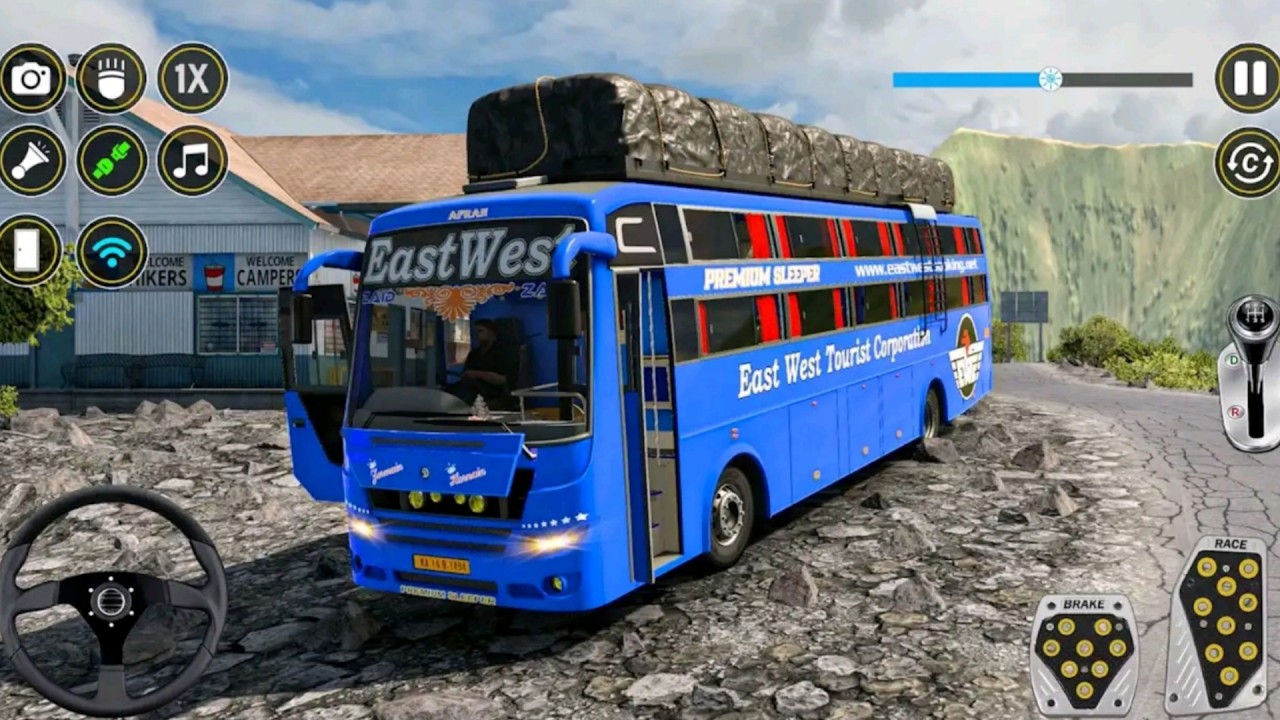 Real Offroad Bus sim driving 3D - Android Best Off-road Bus Gameplay HD
