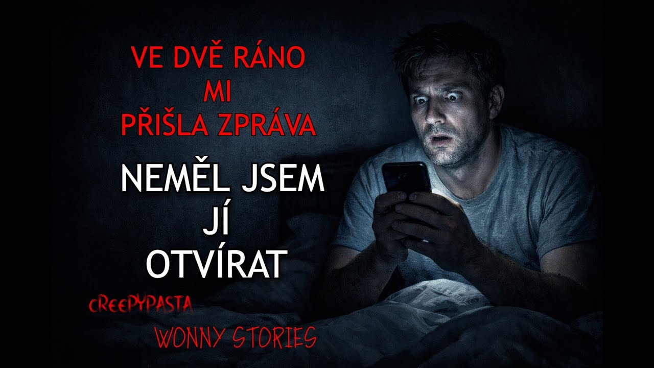 VE DVĚ RÁNO MI PŘIŠLA ZPRÁVA, NEMĚL JSEM JÍ OTVÍRAT   - Creepypasta CZ (Wonny Stories)